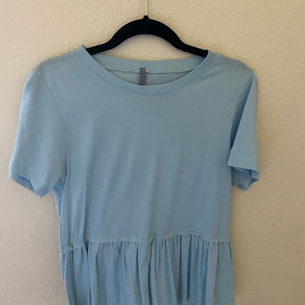 Baby blue shirt